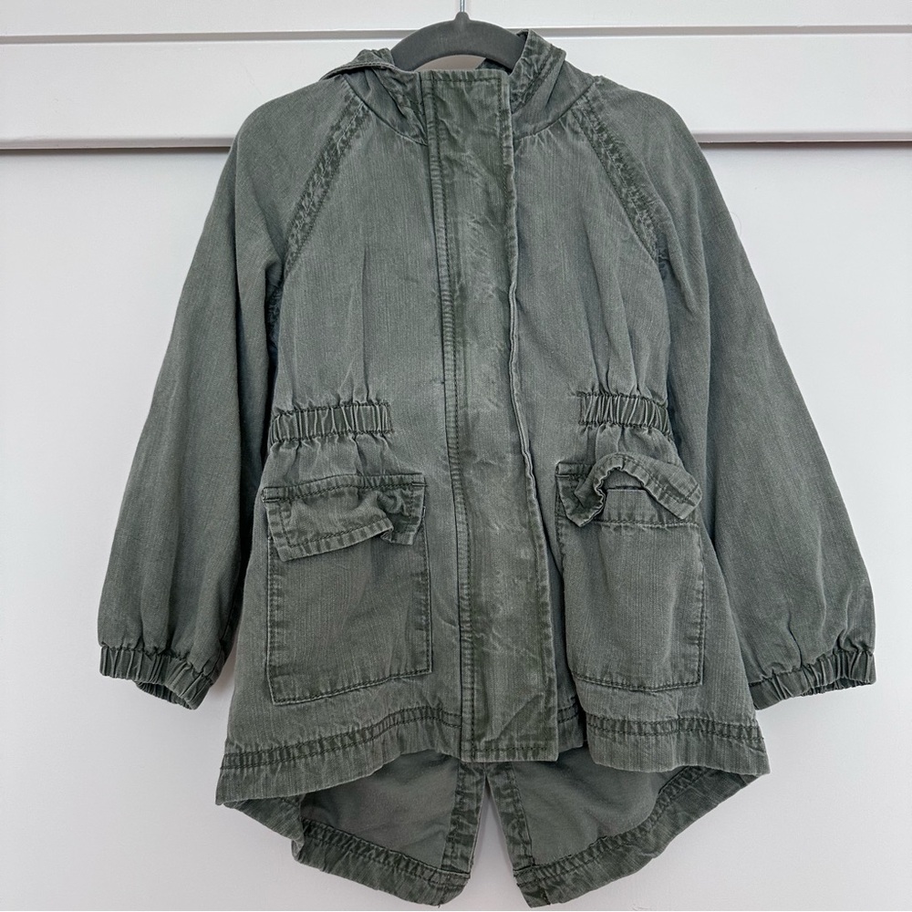 Old Navy Kids Olive Hooded Raincoat‎